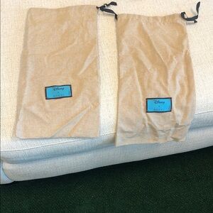 Gucci Beige Dust Bag with Bright Blue Disney Logo Patch